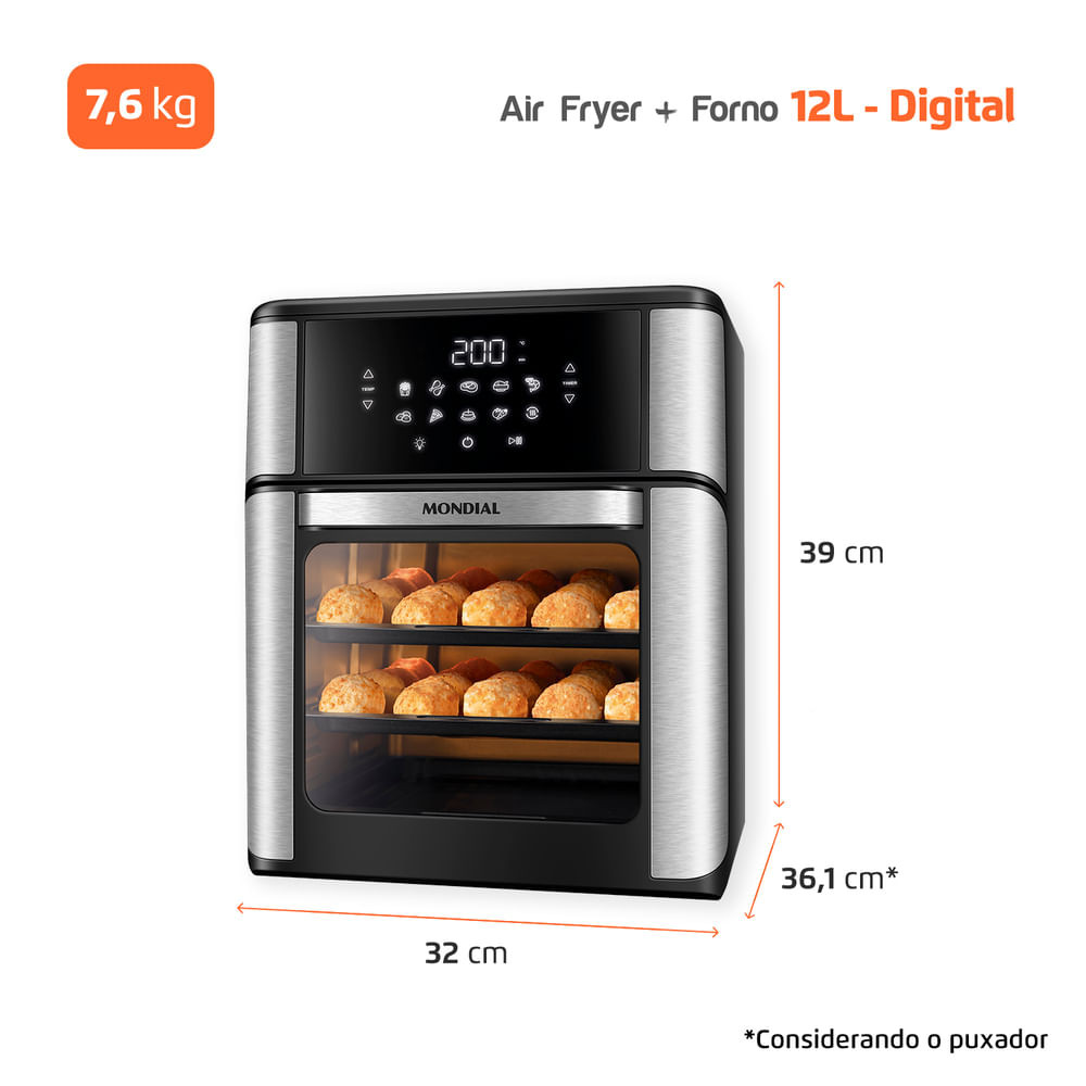 Air Fryer Oven: detalhe 6
